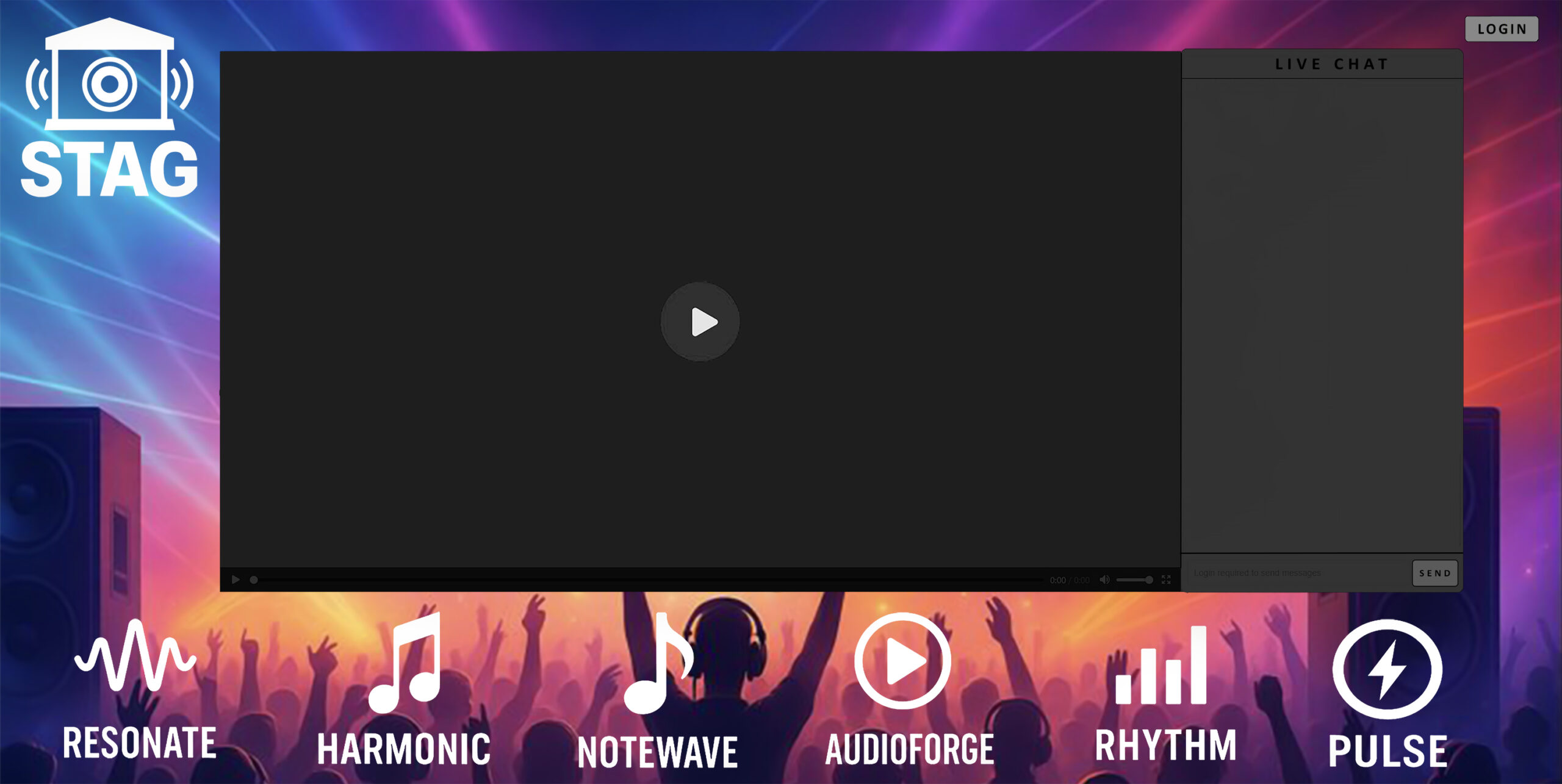 ATF Live Streaming Music Festival Background