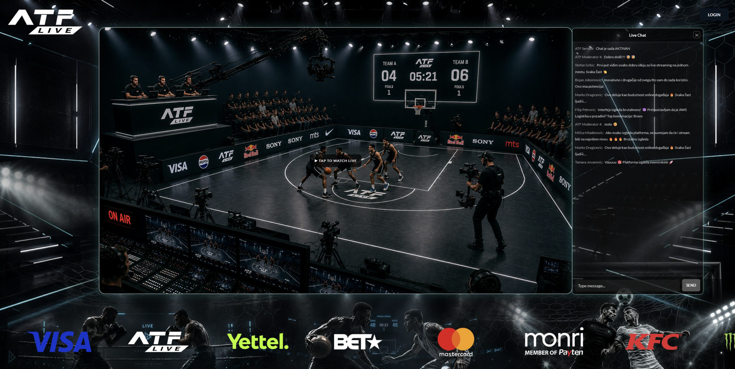 ATF Live Streaming platforma